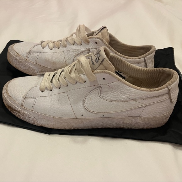 Nike NBA blazer low white mens size 8.5 - Picture 1 of 5